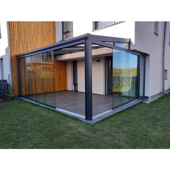 Zadaszenie tarasu - 6,06 x 3,00 - dach poliwęglan